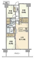 ルネ稲毛海岸グランマークスの物件間取画像